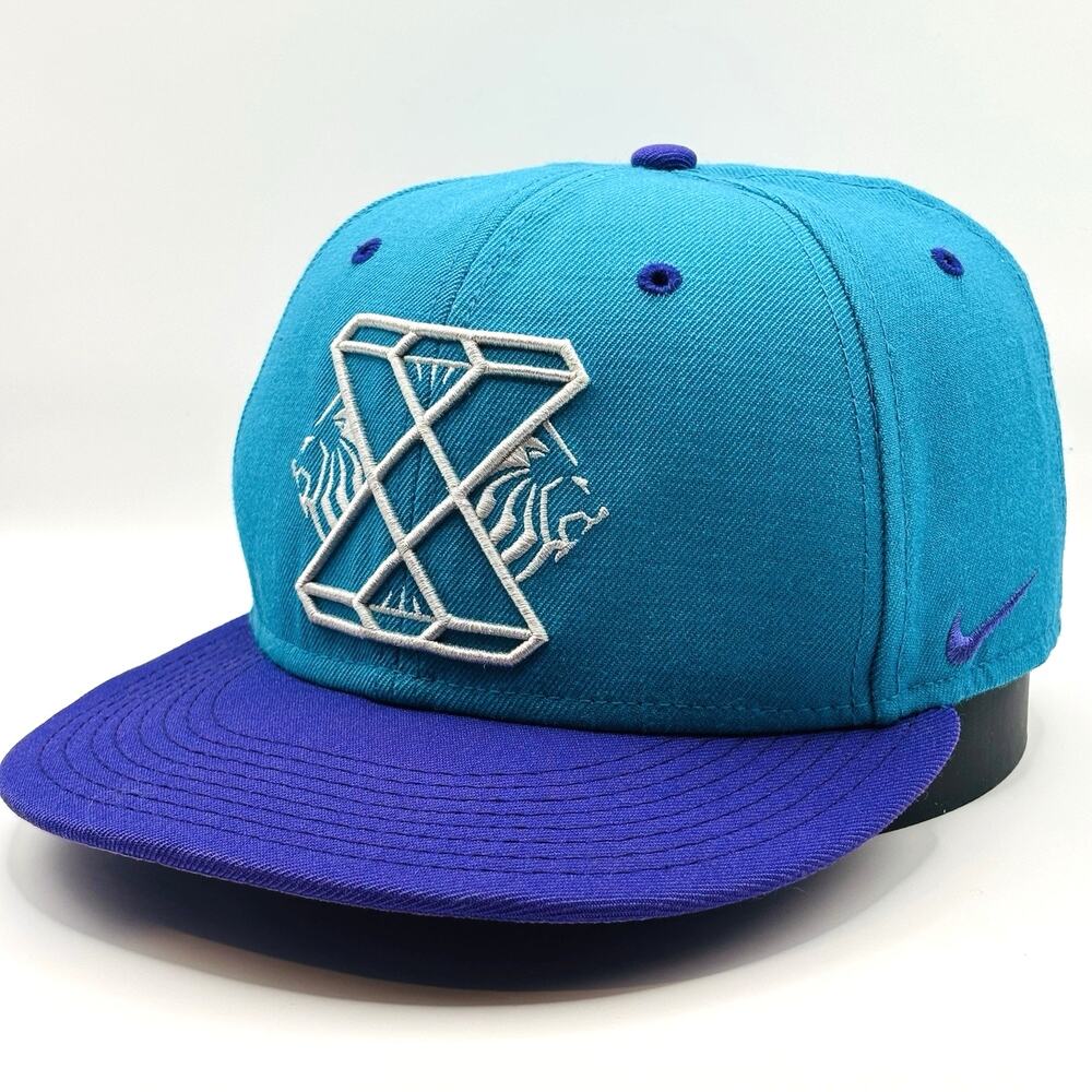 Nike True LeBron King James Summit Lake Hornets Snapback Hat Charlotte Rare HOF
